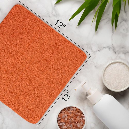 DecorRack 10 Pack 100% Cotton Wash Cloth, Luxurious Soft, 12 x 12 inch Ultra Absorbent, Machine Washable Washcloths, Assorted Set 4 (10 Pack)