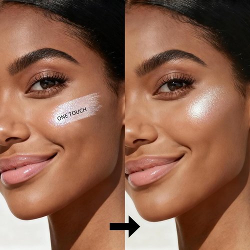 Regine Switzerland Highlighter Stick - Sheer Glow Cream for Natural Radiance | Blendable, Long-Lasting, All Skin Tones (01 Pearl Shimmer)