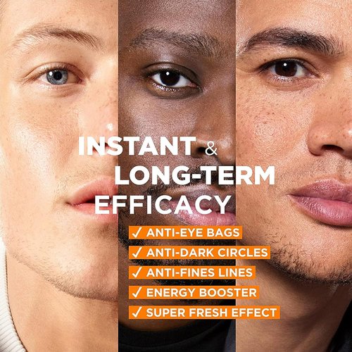 L'Oréal Men Expert Eye Roll-On - Anti-Fatigue Formula with Vitamin C | Reduces Dark Circles (10ml)