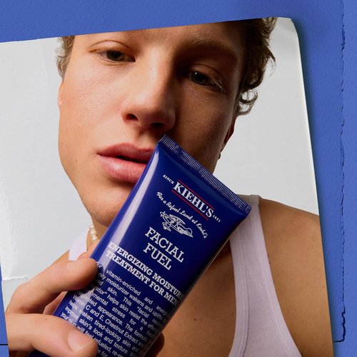 Kiehl's Facial Fuel Moisturizer - Energizing Men's Face Cream with Vitamin C & Caffeine | Non-Greasy, Paraben-Free