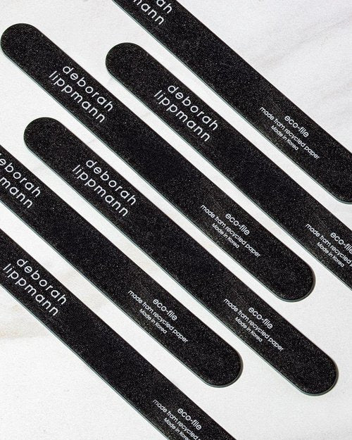 Deborah Lippmann Eco File Nail Set | Pack of 5 Professional Emery Boards | 7 Inch File with Durable 240 Grit Emery Board | Made from Recycled Paper, 1 Count (Pack of 1)