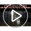 8 Ft Tall Halloween Inflatable Grave Scene with Ghost and Tombstone