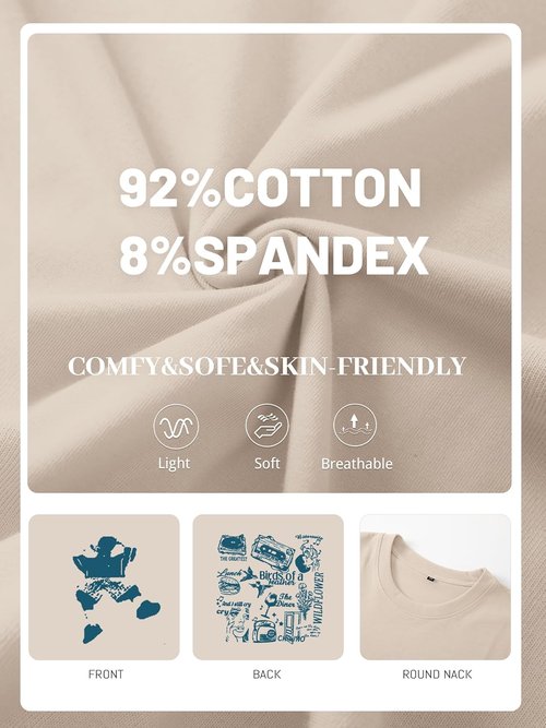 Skiennix Oversized Concert Album Shirt - Stylish Rock Band Tee for Women | Perfect Music Festival Outfit