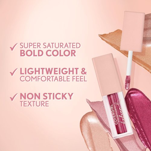 Covergirl Exhibitionist Liquid Glitter Eyeshadow - Highly Pigmented, Long-Wearing, Golden Magic 3 | 0.13oz