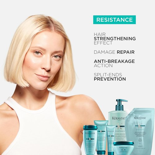 Kerastase Resistance Force Architecte Shampoo - Rebuilds & Nourishes Damaged Hair, 16.9 Fl Oz