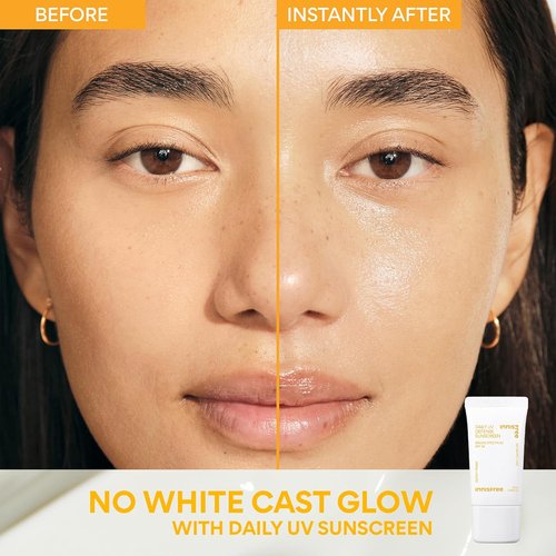 Innisfree Daily UV Defense SPF 36 Face Sunscreen - Invisible Finish, Lightweight & Hydrating, Gift Sets Available