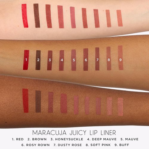 Tarte Maracuja Juicy Lip Liner - Creamy Matte Formula with Hyaluronic Acid & Vitamin E | Vegan & Cruelty-Free