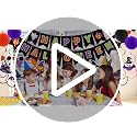Halloween Party Decorations Kit - Banner, Bunting, Streamers & Poms - Indoor Halloween