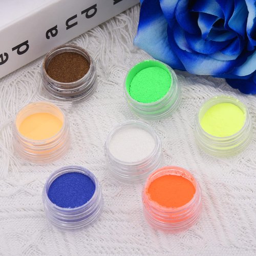Duufin 36 Colors Nail Pigment Powder Colorful Luminous Pearlescent High-Gloss Halo Powder Pigment for Nails Art, Body and Crafts