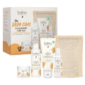 Babo Botanicals Baby Care Essentials Gift Set | Fragrance-Free Skincare & Bath for Delicate Skin - 5 Natural Items with Reusable Pouch
