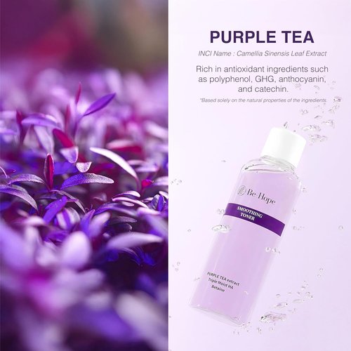 Be-Hope Vegan Luxury Smoothing Toner - Hydrating Facial Toner with Peptides & Panthenol | pH Balanced for Sensitive Skin - 200ml / 6.76 fl oz