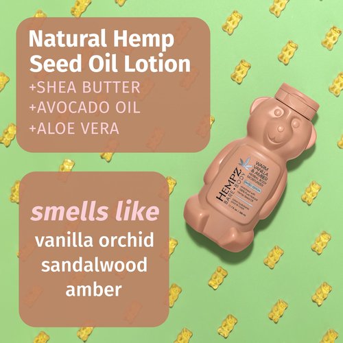 Hempz Bare Body Limited Edition Warm Vanilla & Amber Herbal Body Moisturizer 11.7 oz.