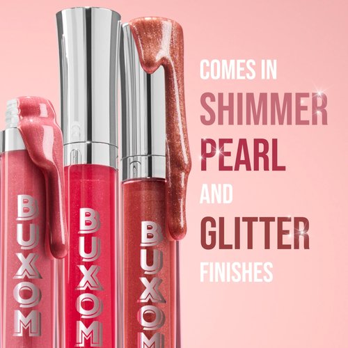 Buxom Full-On Tinted Lip Plumper Gloss, High-Shine Moisturizing Lip Gloss with Peptides and Vitamin E, Vegan Formula, AC Emma (Clear Opal Iridescent)
