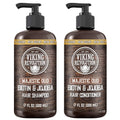 Viking Revolution Majestic Oud Shampoo & Conditioner Set - Biotin & Jojoba Oil for Thinning Hair (17 Oz)