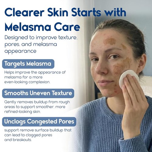 Glycolic Acid Pads 35% - Exfoliating Resurfacing Pads for Face & Body - Brightens Skin & Reduces Fine Lines - 60 Count