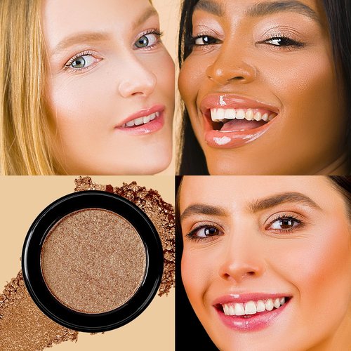 Profusion Cosmetics Candlelight Ritual Highlighter - Richly Pigmented Cream-to-Powder with Gold Shimmer Finish, Vegan & Cruelty-Free