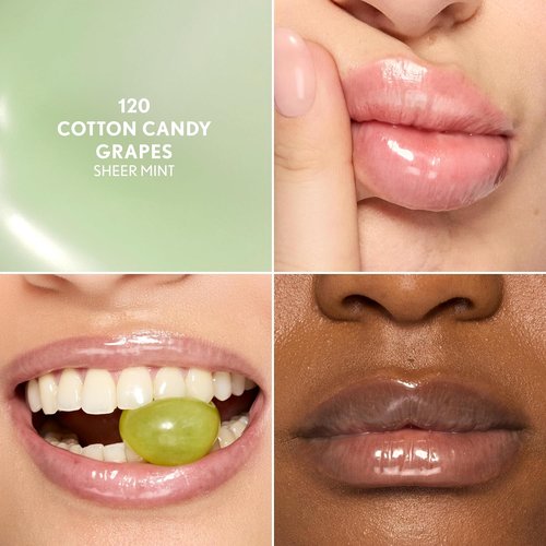 COVERGIRL Clean Fresh Lip Butter Balm - Flavored, Non-Sticky, Enriched with Vitamin E & Shea Butter | 120 Cotton Candy Grapes (Sheer Mint)