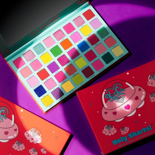 KimChiChic Beauty Holy Sharts Eyeshadow Palette - Bright Colors, Blendable, Long Lasting, Cruelty Free, Multicolor, It’s So Effin Bright 40 Color