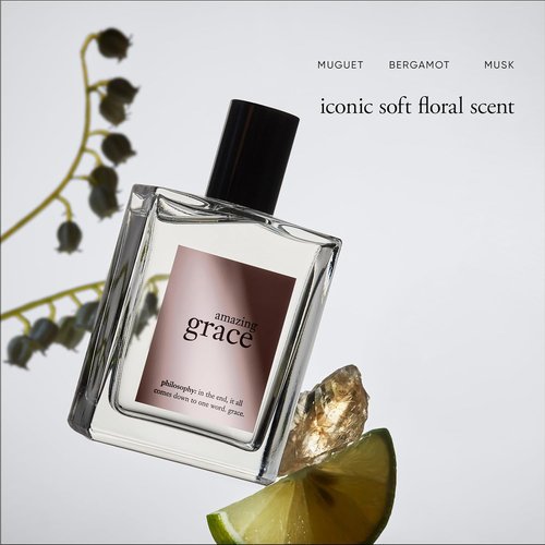 Philosophy Amazing Grace Eau de Toilette 2 Fl. Oz. & In Good Hands Unscented Hand Cream 1 Fl. Oz. Bundle