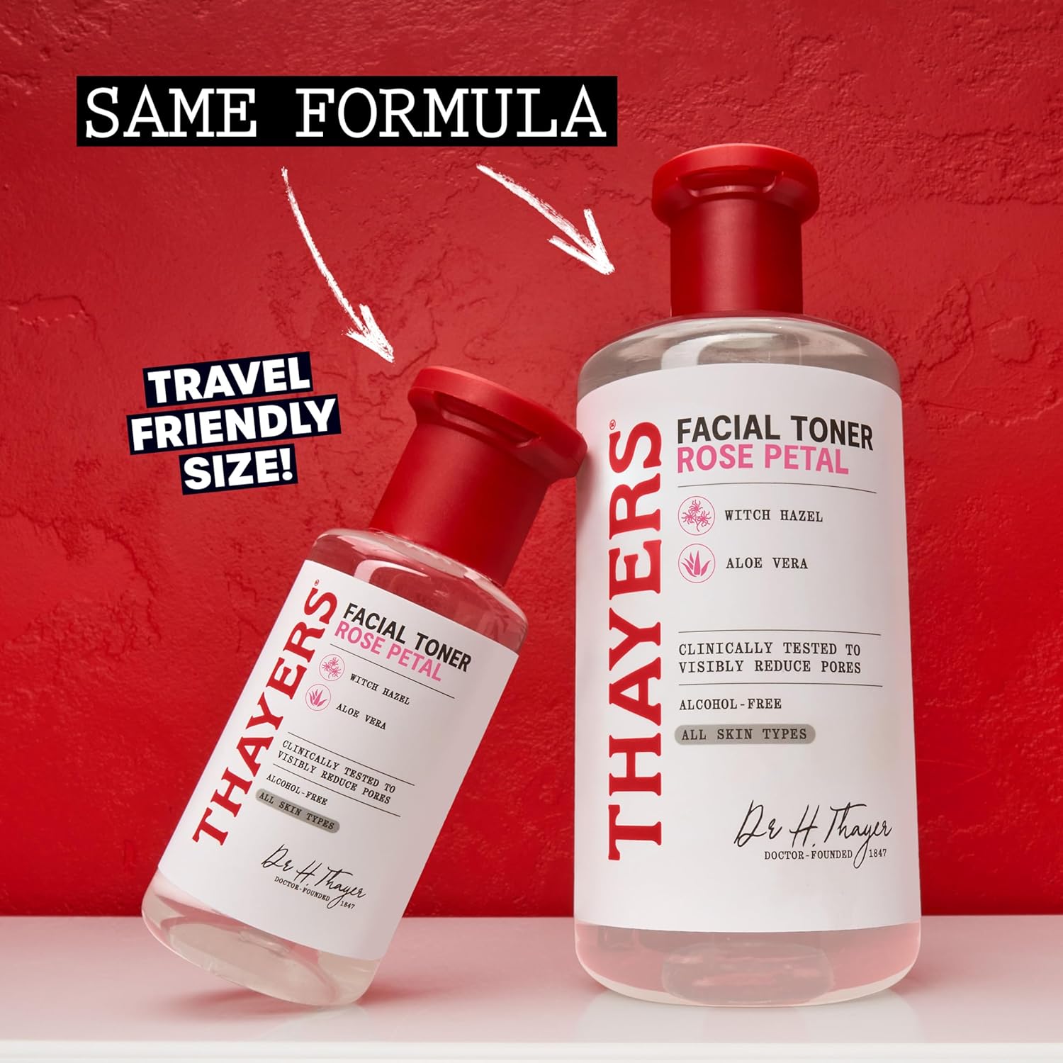 Thayers Alcohol-Free Rose Petal Witch Hazel Facial Toner - Soothing & Hydrating for Glowing Skin | 3oz