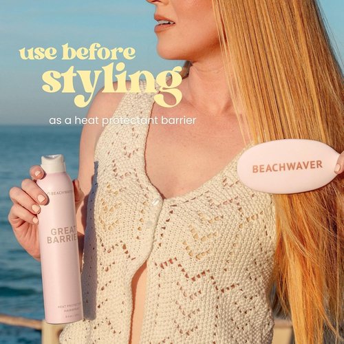 Beachwaver Co. Heat Protectant Hair Spray - Multi-Purpose Treatment for Flexible Hold & Frizz Control