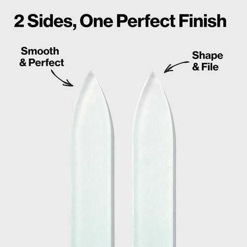 Revlon Glass Nail File - Self-Cleaning Manicure Tool with Bacteria Shield Technology | 1 Count