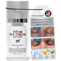 Man Labs Titan Men's Eye Cream - Anti-Aging Treatment for Dark Circles & Eye Bags - Peptides & HA - Unscented