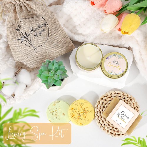 Sympathy Gift Baskets for Women, Care Package for Grieving Friend, Get Well Soon Gift Basket Thinking of You for Women Her Mom Sister Wife Girlfriend Best Friend Grandma Coworker (White)