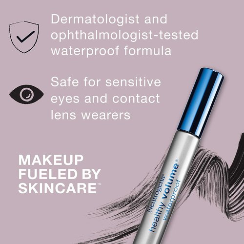 Neutrogena Healthy Volume Mascara - Volumizing & Conditioning with Olive Oil | Black 02, 0.21 oz (Pack of 2)