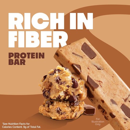 Quest Nutrition Protein Bars - Chocolate Chip Cookie Dough Flavor | High Protein, Low Carb, Gluten Free, 12 Count