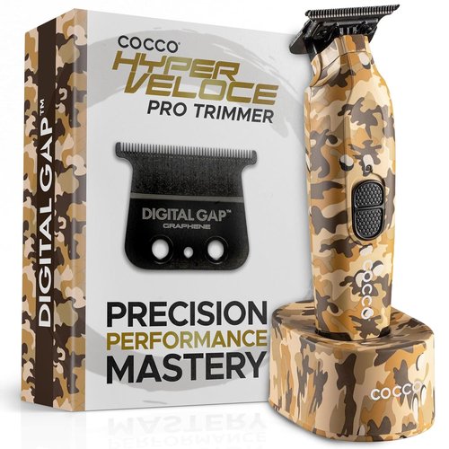Cocco Hyper Veloce Pro Trimmer - Cordless Graphene Blade Edger with High-Torque Motor & Charging Base