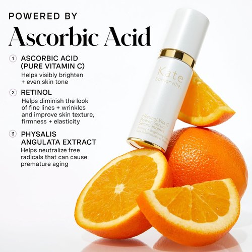 Kate Somerville Retinol Vita C Power Serum - Clinically Proven Anti-Aging Treatment for Brightening & Smoothing, 1 Fl Oz