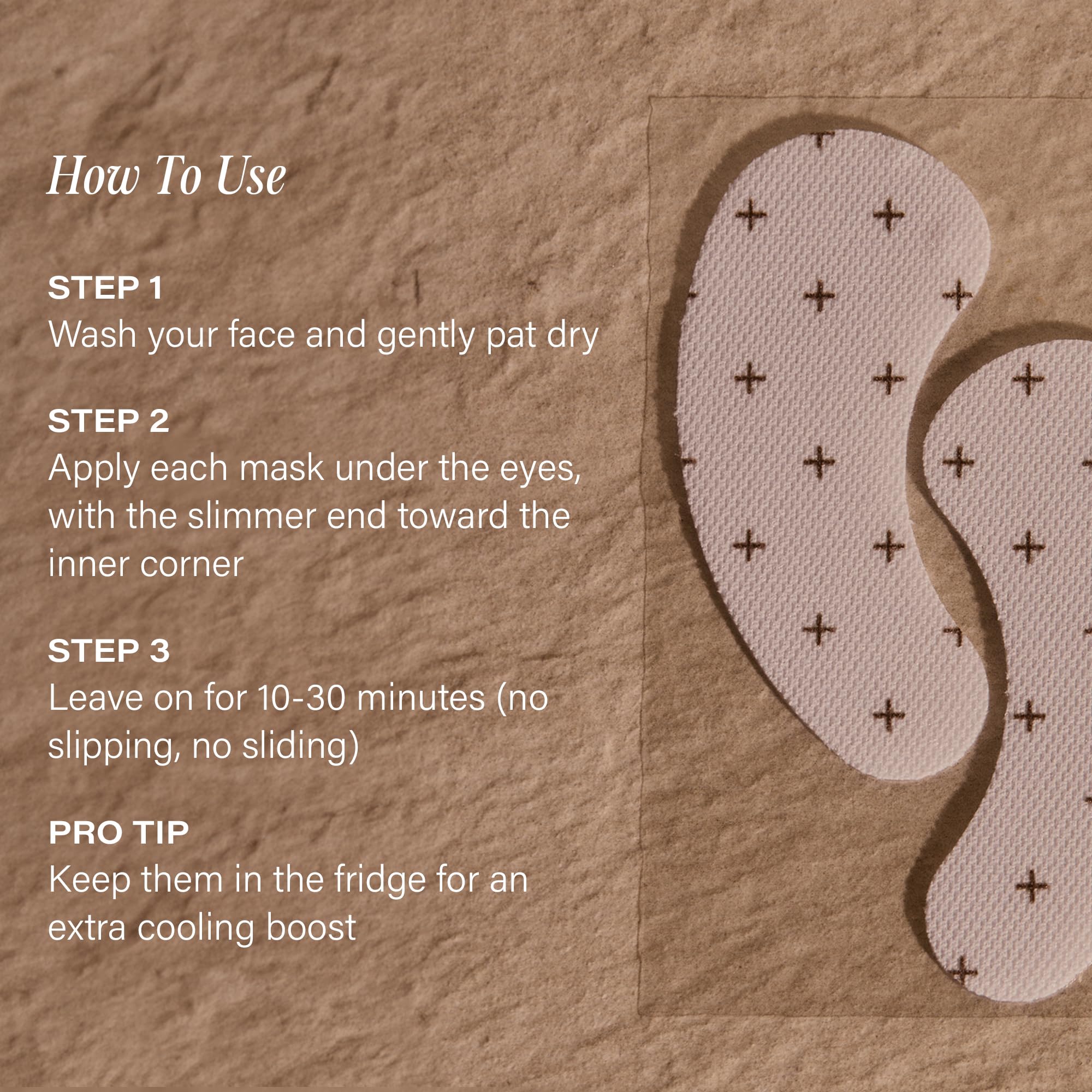 + Lux Unfiltered Cooling Under Eye Patches - Anti-Slip Caffeine Infused Korean Eye Mask - Reduces Puffiness, Brightens, & Hydrates Skin - Fragrance Free, Vegan, & Cruelty Free - 10 Count