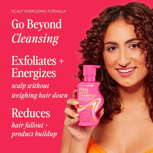 Grande Cosmetics GrandeHAIR Full Boost Shampoo & Conditioner - Sulfate-Free Formula with Niacinamide & Biotin for Healthier, Fuller Hair