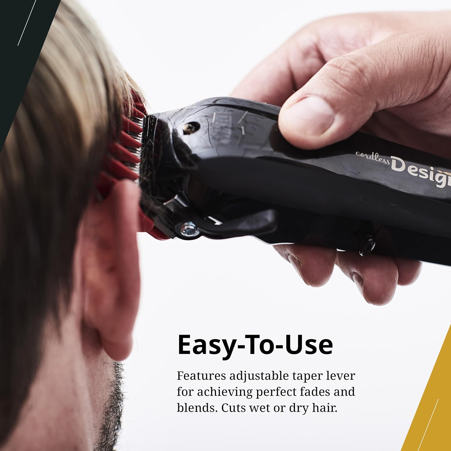Wahl Professional Cordless Designer Clipper - Powerful Rotary Motor & 100-Minute Lithium-Ion Battery