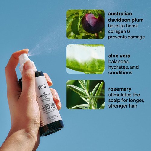 BONDIBOOST Heat Protectant Spray - Lightweight Mist for Hair Styling | Prevents Heat Damage & Split Ends - 4.23 fl oz