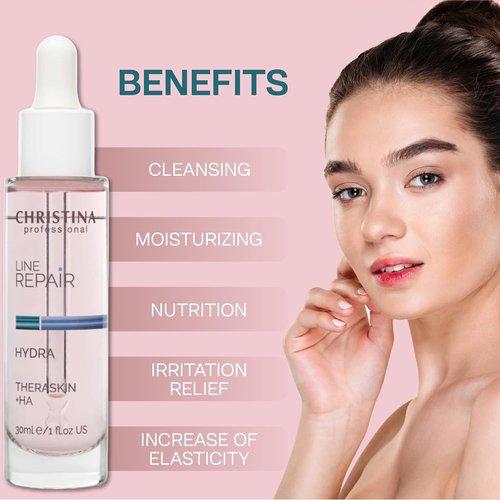 Christina Line Repair Hydra Theraskin +HA Face Serum - 30ml - Wrinkle Smoother with Hyaluronic Acid for All Skin Types
