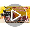 50Pcs Halloween Movie Night Snack Trays with Pumpkin Design - Party Supplies