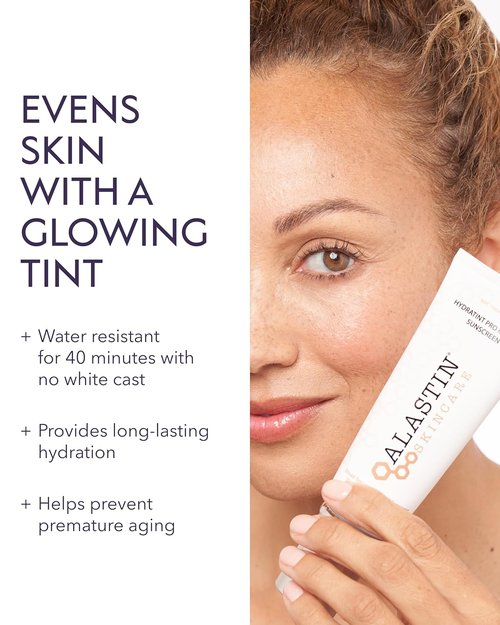 ALASTIN Skincare HydraTint Pro Mineral Sunscreen SPF 36 - Tinted Daily Moisturizer for Face & Neck | Fragrance-Free, Water Resistant (3.2 oz)