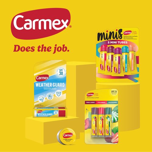 Carmex Classic Medicated Lip Balm Pack, Lip Moisturizer for Chapped Lips, 9-Count Variety Pack Bag (2 Tubes, 7 Sticks)