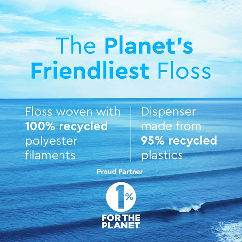 Smile Expanding Floss, Premium Woven Waxed Dental Floss, Natural Mint, Soft on Teeth & Gums, Expands to Grip Plaque, PTFE & PFAS Free, Cruelty Free (2-Pack, 30 Yards Each)