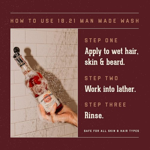 18.21 Man Made 3-in-1 Body Wash | Original Four-Scent Variety Pack for All Hair & Skin Types