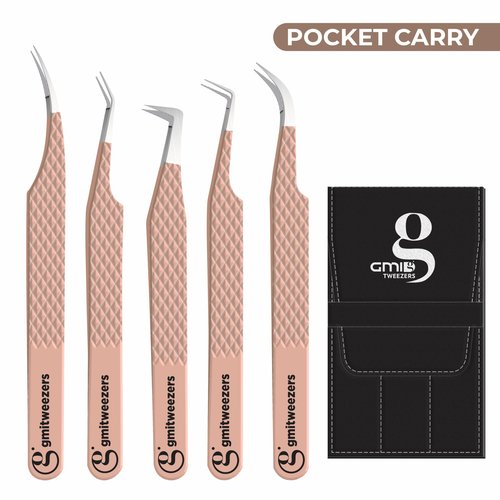 Fiber Tip Lash Tweezers For Eyelash Extension Tweezers Professional