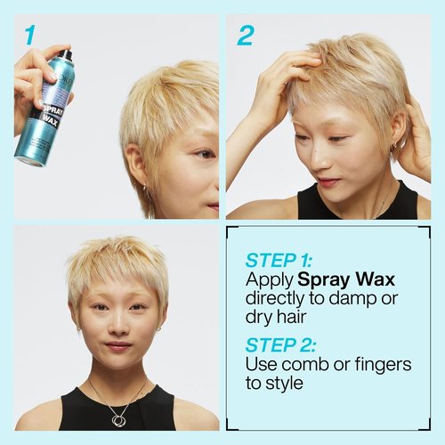 Redken Spray Wax | Invisible Texture Mist for All Hair Types - High Impact Finishing Spray for Volume & Dimension