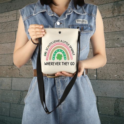 Scout Gift Scout Leader Gift Scouts Leave A Little Sparkle Wherever They Go Gift Zipper Pouch Makeup Bag (THEY GO CR)