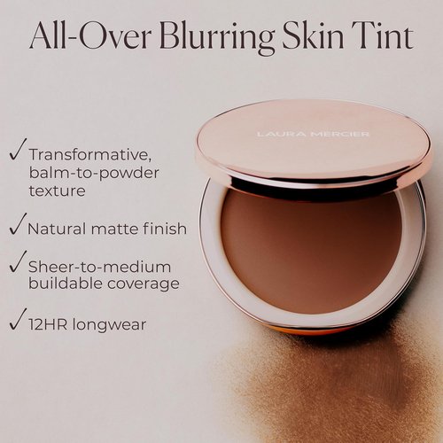 Laura Mercier Tinted Blur Balm - Balm-to-Powder Skin Tint for 12HR Wear | Natural Matte Finish, Sheer Coverage