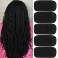 Xtrend 20 Inch 250g 5 Bundles Natural Black Afro Kinky Curly Braiding Bulk Hair For Mini Braiding Twists Afro Kinkys Bulk Synthetic Hair For Micro Spring Twist，Dreadlock Extensions Repair Locs50g/pack
