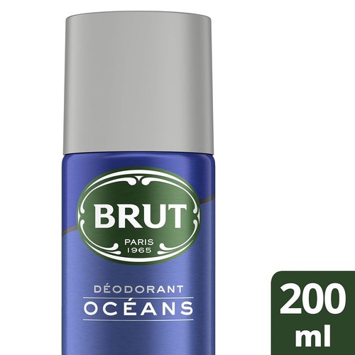 Brut Oceans Deodorant Body Spray for Men - 6.7 oz Long-Lasting Freshness