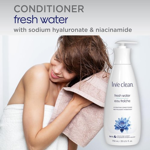 Live Clean Freshwater Conditioner - Nourishing Hydration for All Hair Types | 750 ML