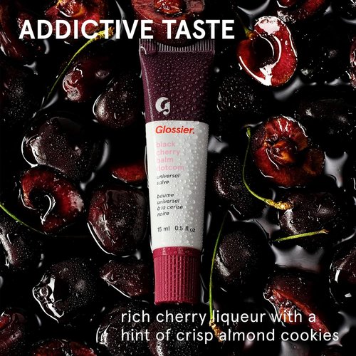 Glossier Balm Dotcom Hydrating Tinted Lip Balm - 12Hr Moisture for Dry Lips & Skin - Black Cherry, 15ml